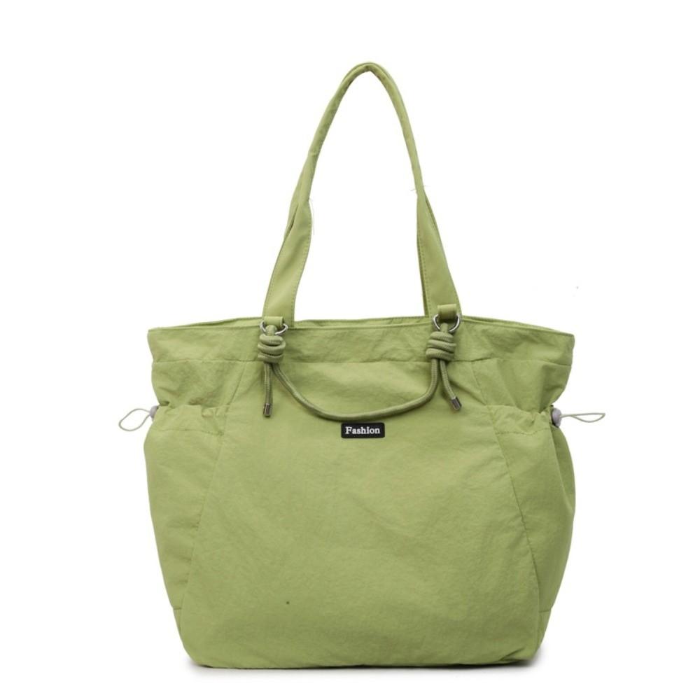 Large Capacity Women's Totes Bag Solid Color Commuting Handbag Fashion Nylon Shoulder Bag  Girls