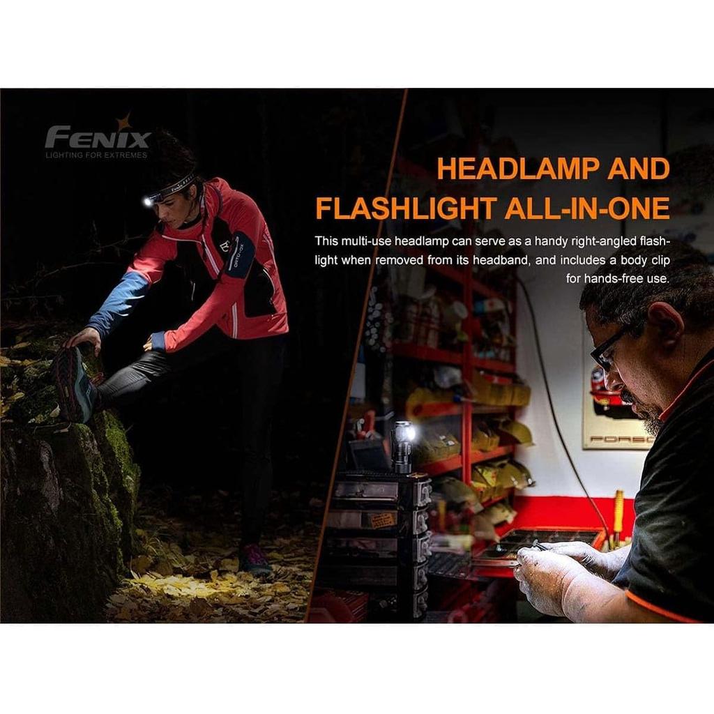 Fenix HM50R Max 700 Aluminum IP68 Compact and for Working In Outdoor and Trail Running V2.0 Headlamp, Lumens, USB-C Rechargeable, Construction,