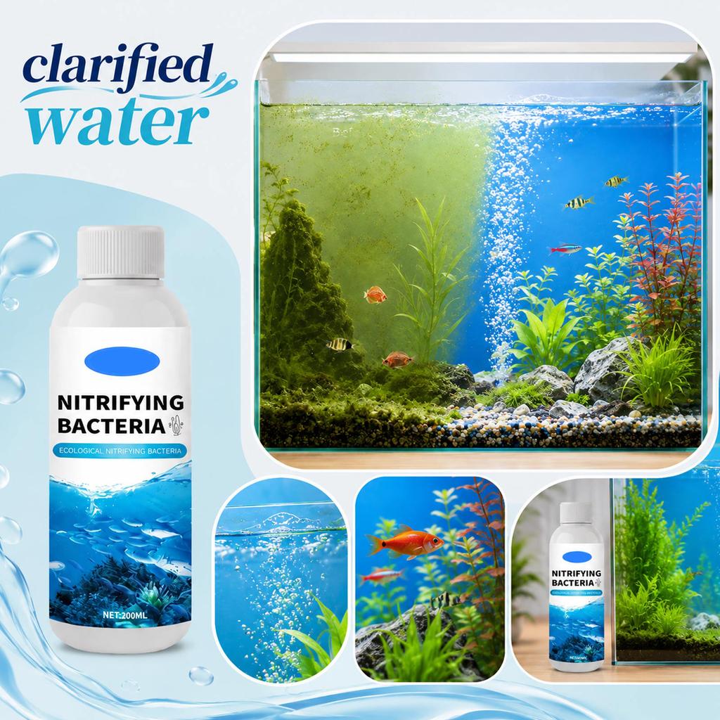 Nitrifying Bacteria Water Clarifier 100ML Ecological Aquarium Treatment for Maintaining Water Quality and Supporting Biological Filtration System