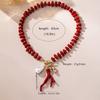 Baroque Pearl Coral Beads Necklace Red Bridal Jewelry Accessories  Wedding Party