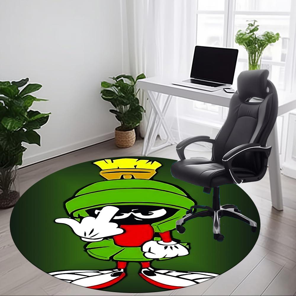 Looney Tunes Marvin The Martian Office Round Area Rug, Under Office Chairs Bedroom Living Room Home Decor a1022297