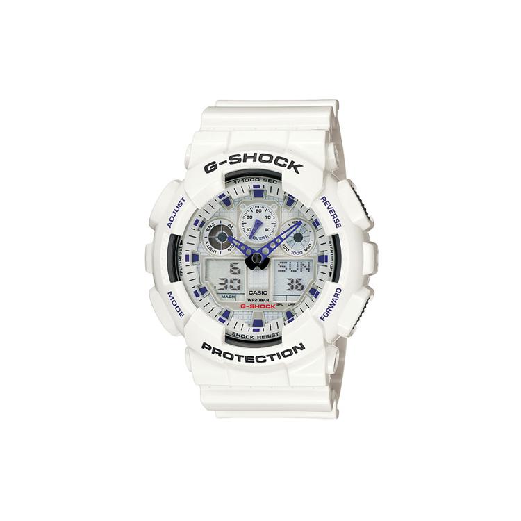 

CASIO Men Liquid Crystal/Analog Dual Display Series Gray Watch GA-100A-7A GA-100A-7A White Dial