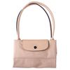 Longchamp Le Pliage Club 31 Long Handle Flap Zipper Embroidered Logo Tote Bag Women Tote Hawthorn-White 1899619566