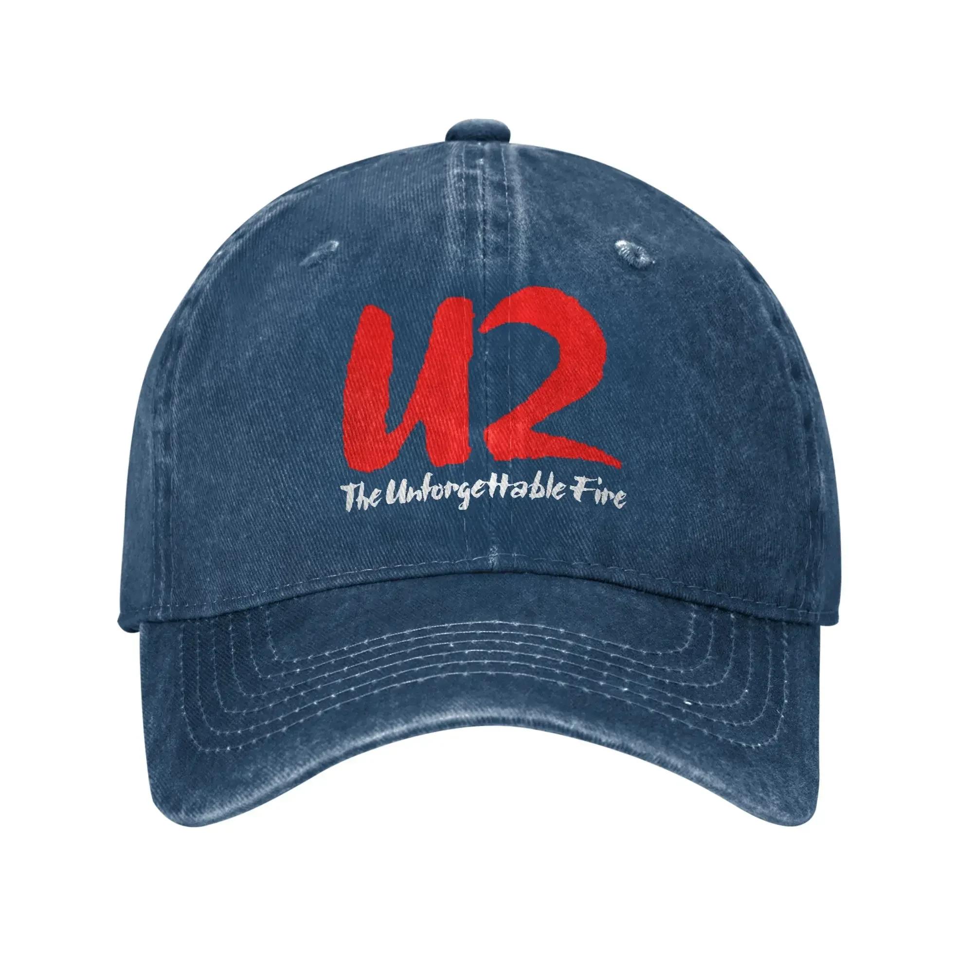 

U2 Sun Baseball Cap The Unforgettable Fire Unisex Unisex Hip Hop Hats Summer Classic Outdoor Sports High Quality Baseball Caps One Size