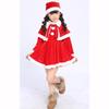 Traje Cálido de Fiesta de Navidad Invierno Abrigo Pantalones Sombrero Zapato Traje de Juego de Roles de Papá Noel Niños Niñas