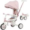 5-in-1 Children's Tricycle, Push Handle, Removable Cover, 96.5x49x101 cm, Pink