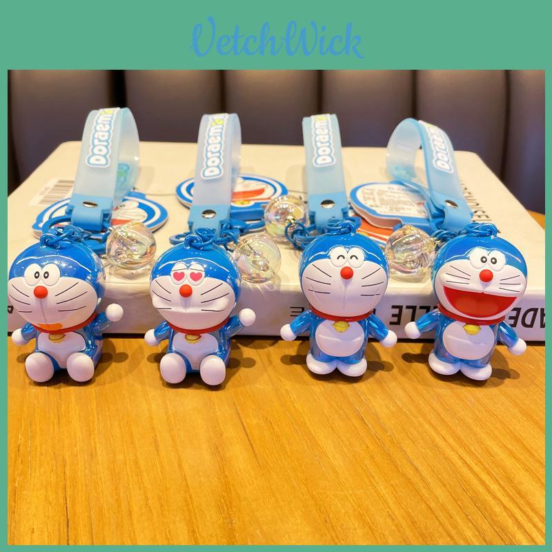 Authentic Creative Doraemon Colorful Pendant Cartoon Car Keychain Bag Decoration Wholesale