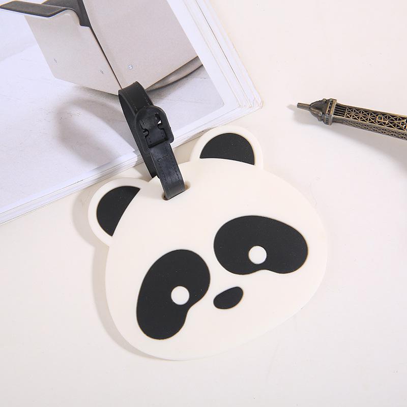 Panda Cartoon PVC Luggage Tag