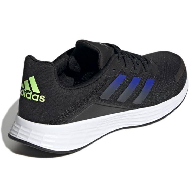 Adidas Duramo Sl Round Toe Lace-Up Fabric Low-Top Running Shoes Men Sneakers Black Blue H04624