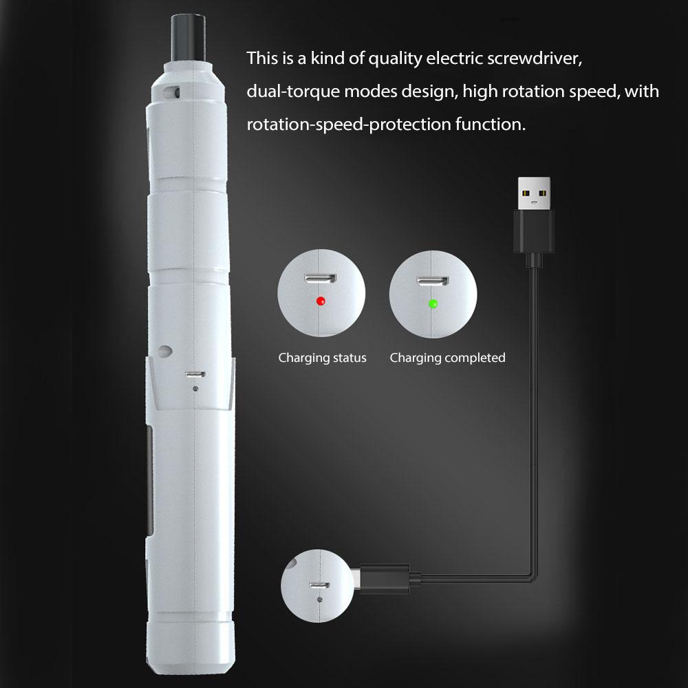 Cordless USB Rechargeable Electric Screwdriver Mini Power Tool Multifunction Screw Driver for Repairing Clock