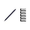 Tombow Pencil Mechanical Pencil 0.5mm MONO Graph Fine Navy DPA-112C with MONO Eraser Black PE01 JCC-561 (5 Pack)