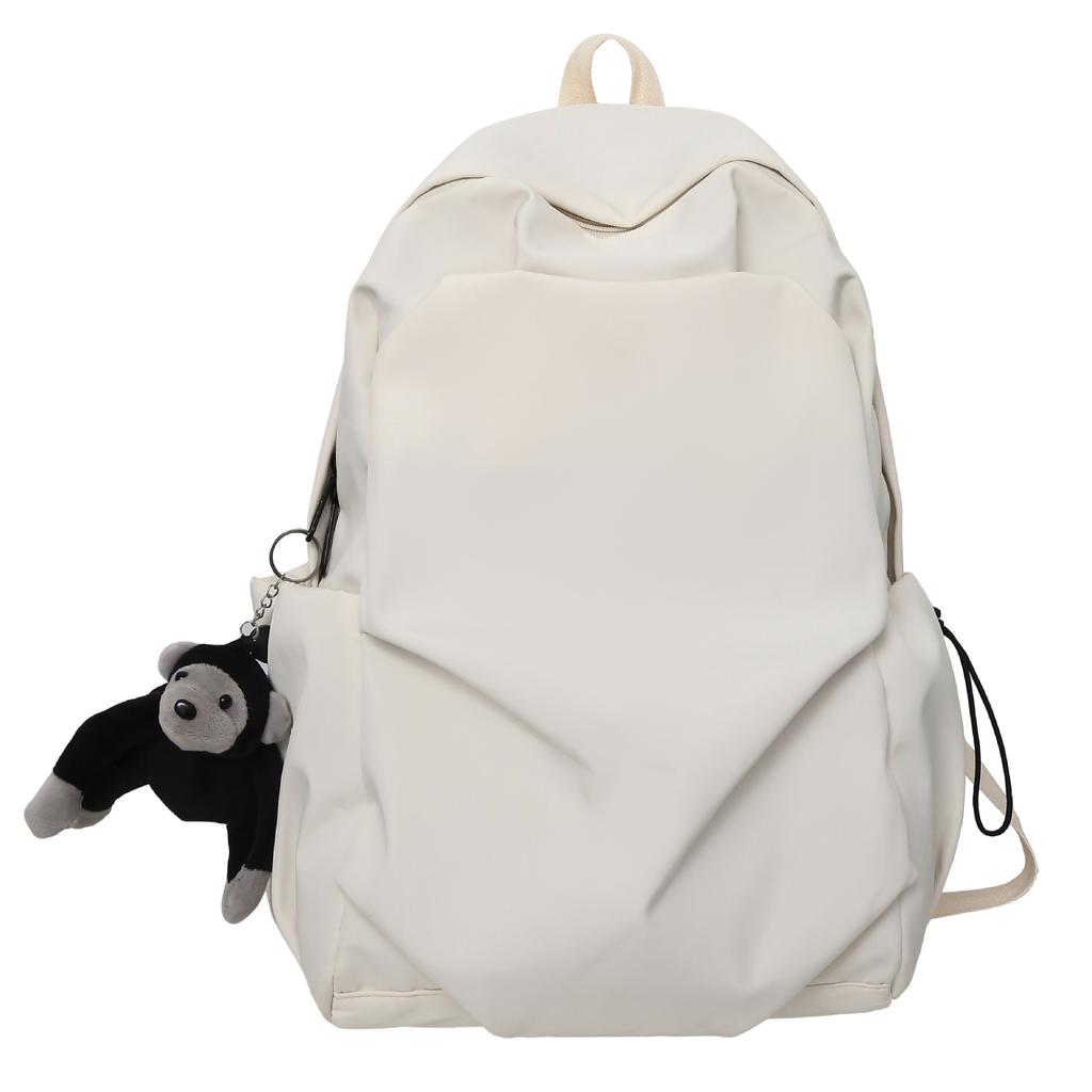 School Bag for Women, College Student Korean Style, Campus Minimalist Large Capacity Backpack, Trendy Brand INS Style, Laptop Backpack for Men