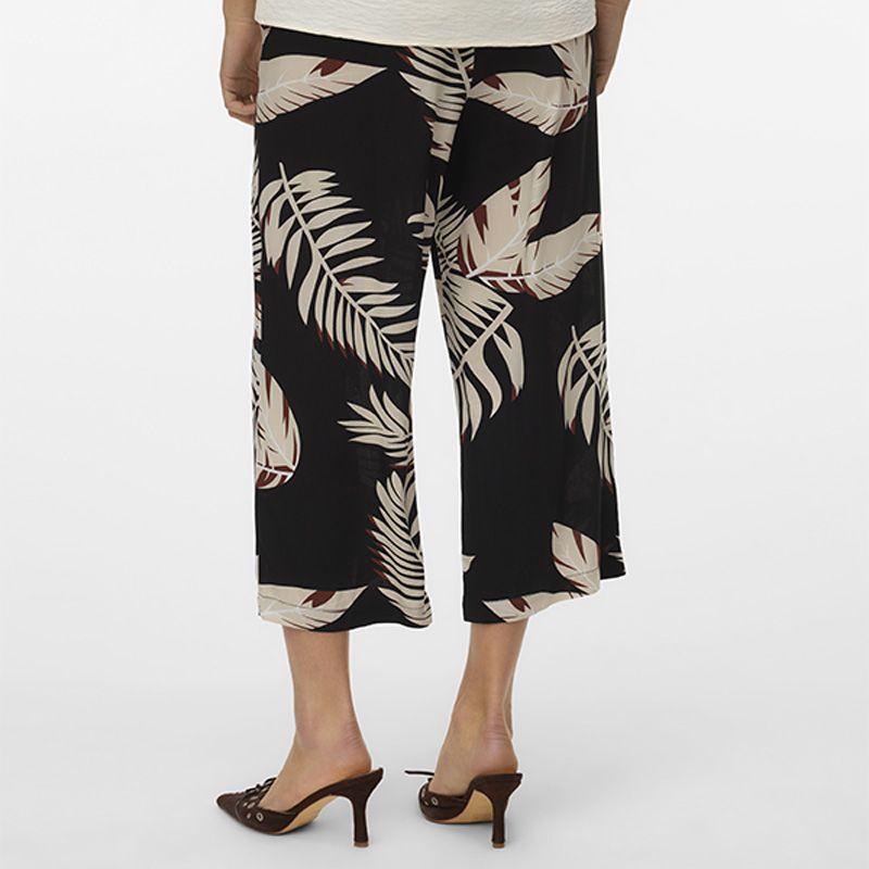 Jupe culotte à imprimé feuilles beiges Femme VERO MODA