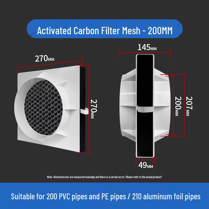 Ventilation Inlet Filter with Anti-Mosquito Mesh