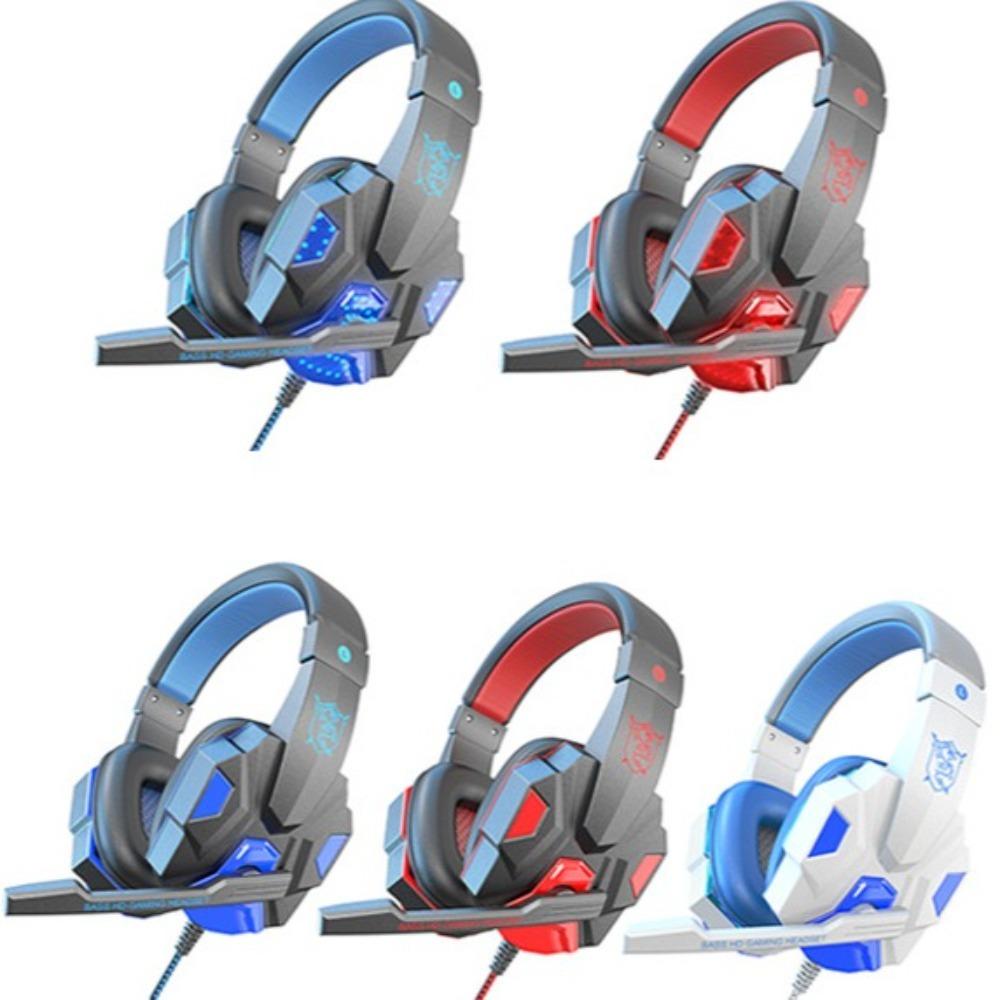 with Microphone Computer Wired Headphone For Computer/Pc/Gamer/Mobile Phone/Laptop