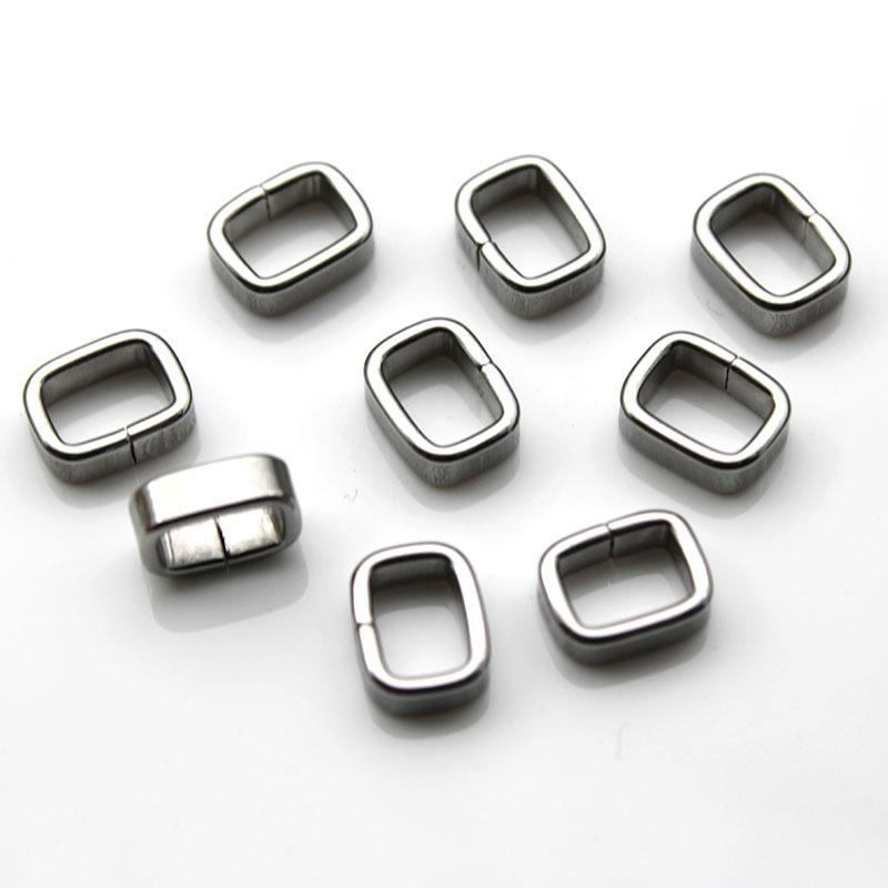 30 pezzi/Lotto Acciaio Inossidabile Metallo Foro Grande Perline Distanziatrici/Ciondoli Fermo Slider Perline Accessori per Braccialetto Gioielli Fai da Te Fatto a Mano