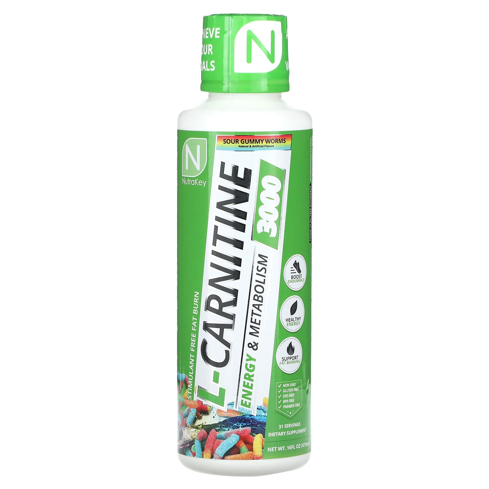 

L-Carnitine 3000, Sour Gummies, 473Ml(16Fl Oz)