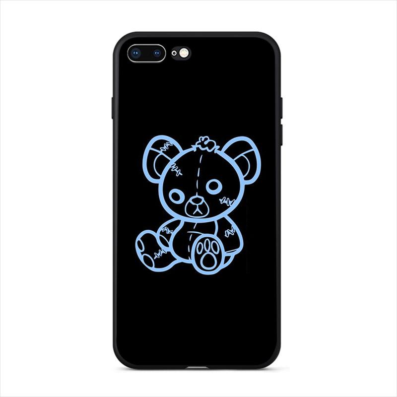 Funny Unique Cartoon Bear Phone Case For Iphone 13 12 Mini 11 Pro Max 6S 7 8 Plus X XR Hard Cover XS SE 2020 5 Cute Mobile Shell
