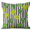 Home Cushion Cover St. Patrick's Day Pillowcase Four-leaf Clover Plaid Sofa Cushion Cover