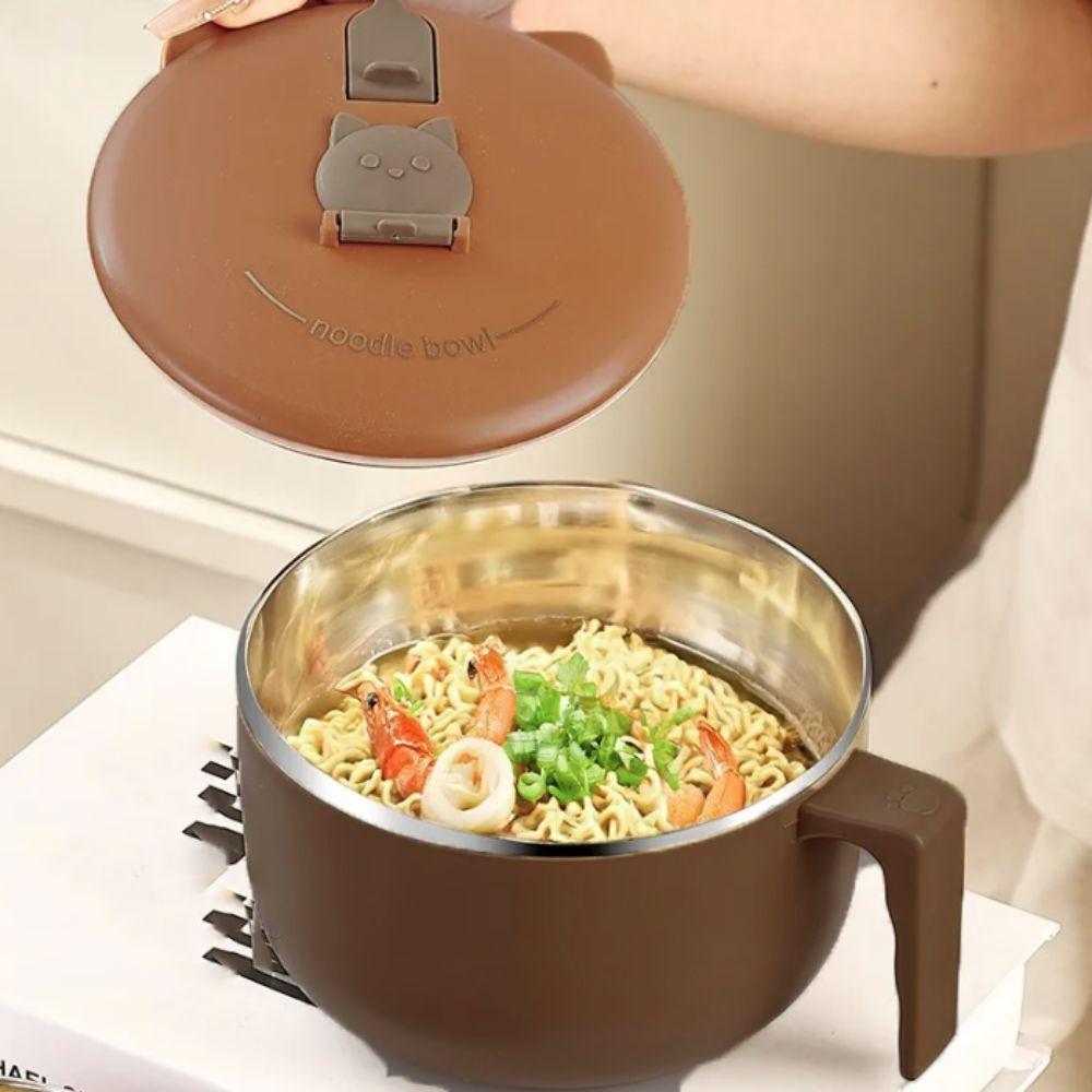 1300 ML Student Instant Noodle Bowl 304 Stainless Steel Lunch Box Food Container  Student