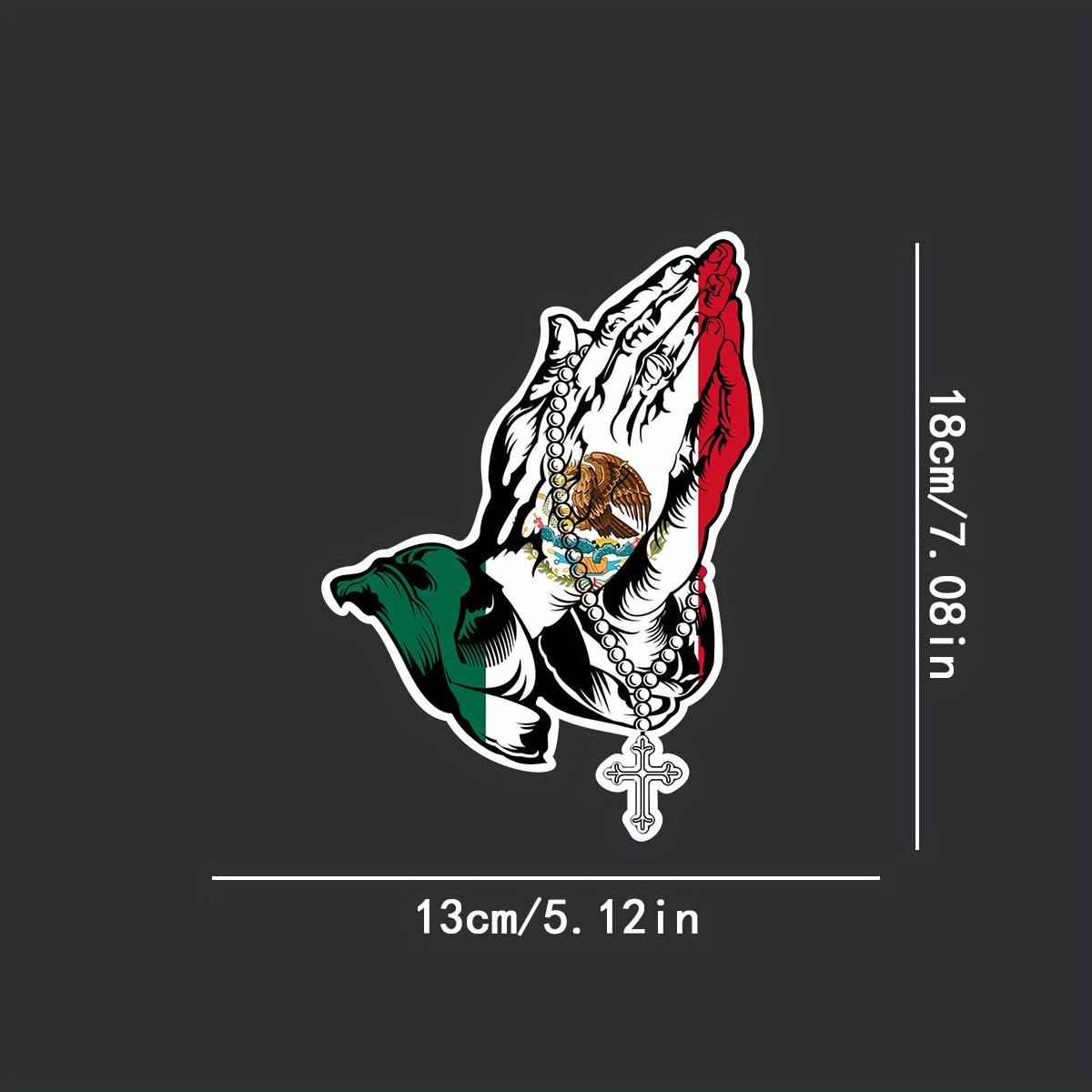 

1 шт. Водонепроницаемые наклейки на автомобиль «Мексиканские молящиеся руки» Водонепроницаемая наклейка для автомобиля, грузовика, окна, сделай сам, стайлинг кузова автомобиля, прочное христианское украшение 13X18CM