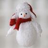 2pcs Red White Plush Snowman Doll Soft Christmas Tree Decorations  New Year Ornaments