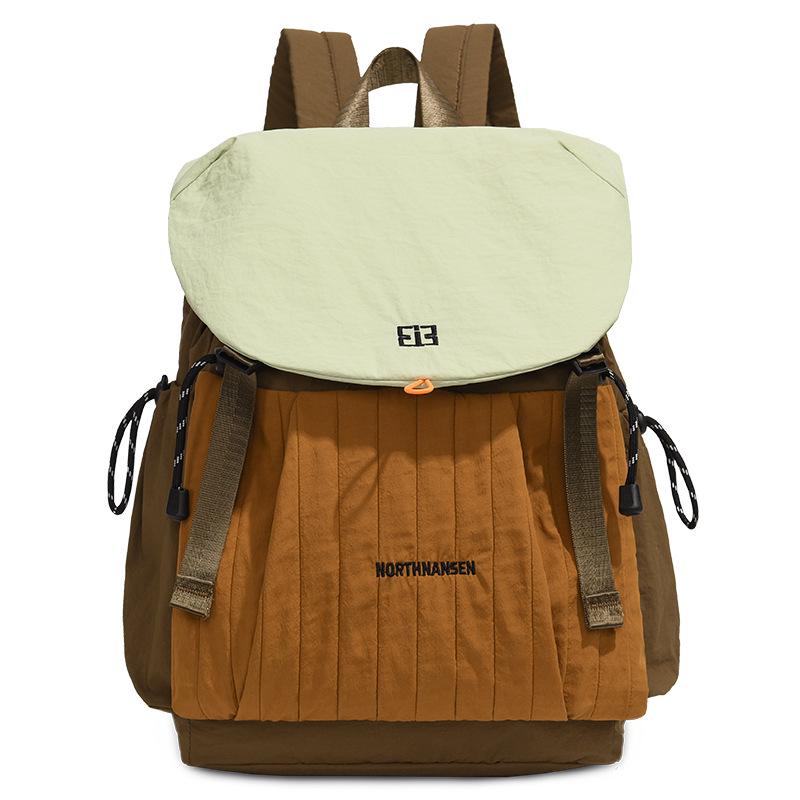 

2025 Large Capacity College Style Color Block Backpack - Fashionable, Versatile, and Simple for Outdoor Travel