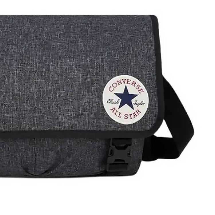 Converse Polyester Messenger Bag, Crossbody Bag Unisex Black 10027608-A01