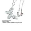 Women Butterfly Necklace Hollow-Out Butterfly Elegant Dainty Necklace Pendant Necklace Jewelry for Daily Wear Weddings Parties