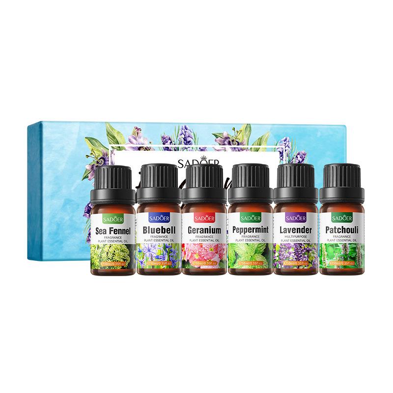 

Fragrance Essential Oil Set, Nourishing and Moisturizing Body Universal Serum 10ml*6