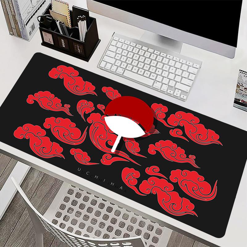 Mousepad Laptop Mouse Pad Office Accessories PC Keyboard Pad Rubber Cup Mat Naruto Madara Uchiha Soft Mouse Mat Large Desk Mat