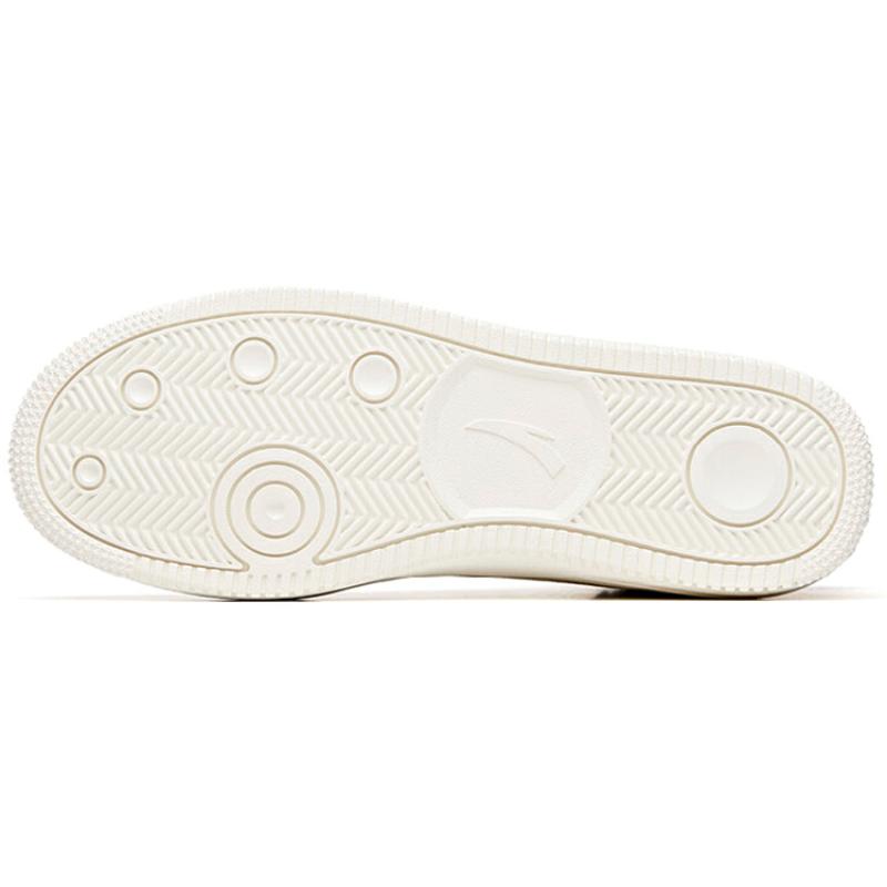 Anta Life Collection Abrasion Resistant Breathable Mid Top Skateboard Shoes Men's White Purple Sneakers 912038010-5