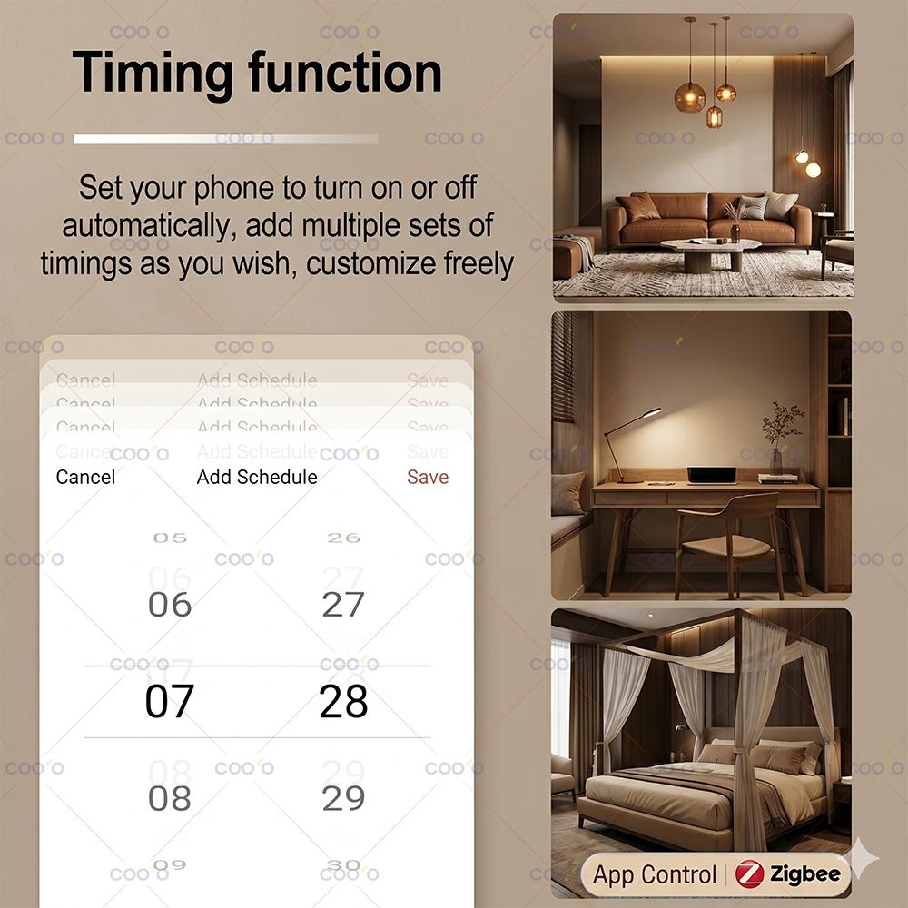Tuya ZigBee 1 2 3-Gang Smart Switch Module DIY Light Relay Breaker Home Automation Work with Smart Life Alexa Google Home Yandex
