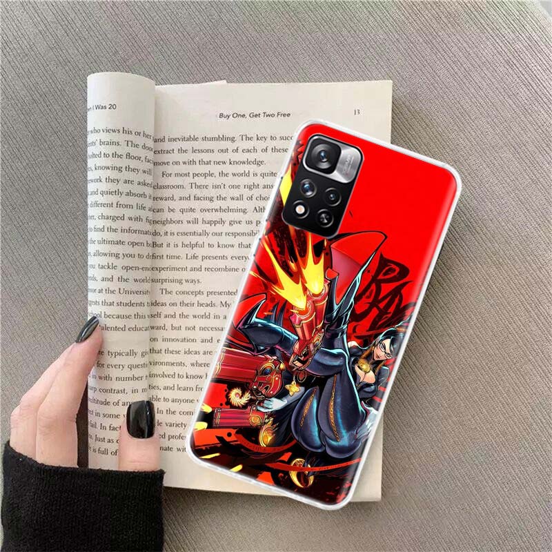 Bayonetta Phone Case For Redmi Note 13 12 Pro Plus 14 15 Pro 5G 11 11T 11E 11S 10 Pro 10S 9 9S Cover Cell Clear TPU Capa Cases S