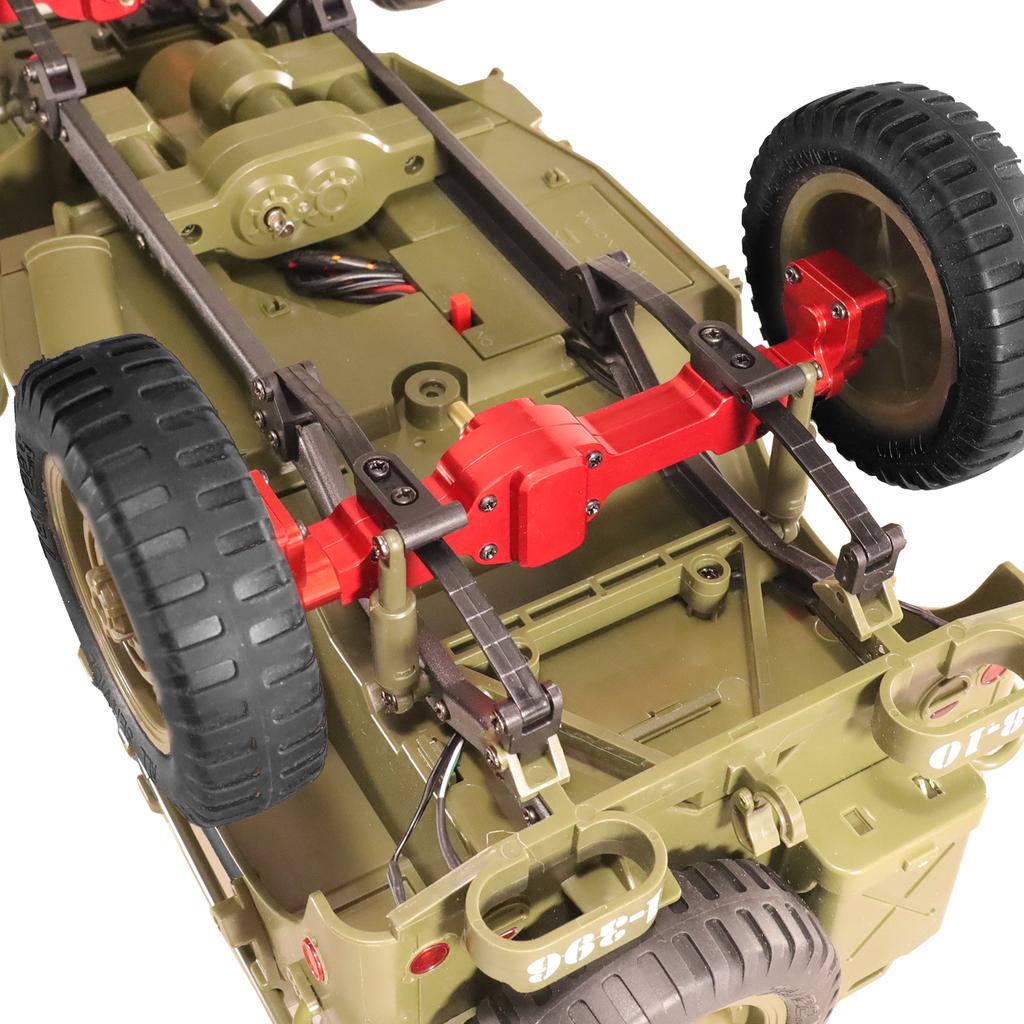 Aluminum Alloy CNC Anodized Full Metal Front Rear Portal Axle for JJRC 1/10 C8815 Willys MB  Retro Jeep Upgrade Accessories