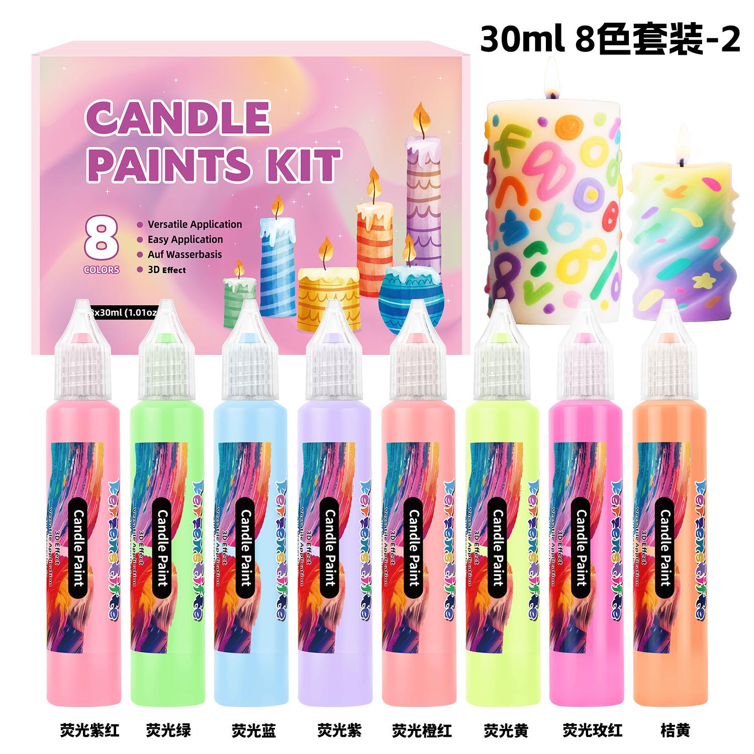 8/12/18/24-Color 3D Outliner Paint Markers for Window Gel Art Doodling Candle Painting
