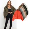 Popular female ins European and American loose and thin warm bread clothes short lazy down cotton clothes winter