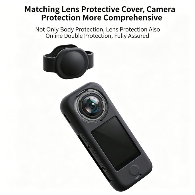 Premium Elastic Silicone Protective Cover For X4 Air Camera Case Shockproof And Scratch Resistant Lens Cover AntiSlip