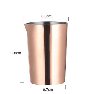 500ML Stainless Steel Cocktail Shaker Mixer Drink Mixing Glass Bartending Utensil Bar Cocktail Whisks Coffee Cup Stirring Tin