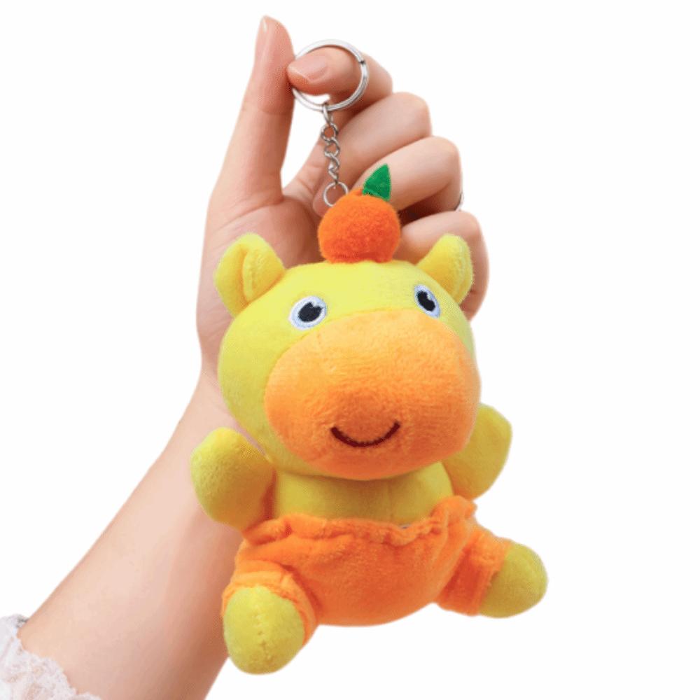 

Cartoon Water Dolphin Doll Pendant Cute Stuffed Animal Key Ring Kids Toy Round Buckle