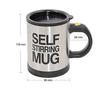 14oz 400ml doppelwandiger Edelstahl-Milchbecher mit Deckel und Griff für Kinder und Erwachsene, Kaffeebecher, automatischer Selbstmischbecher