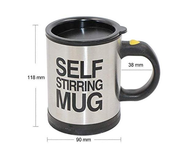 14oz 400ml doppelwandiger Edelstahl-Milchbecher mit Deckel und Griff für Kinder und Erwachsene, Kaffeebecher, automatischer Selbstmischbecher