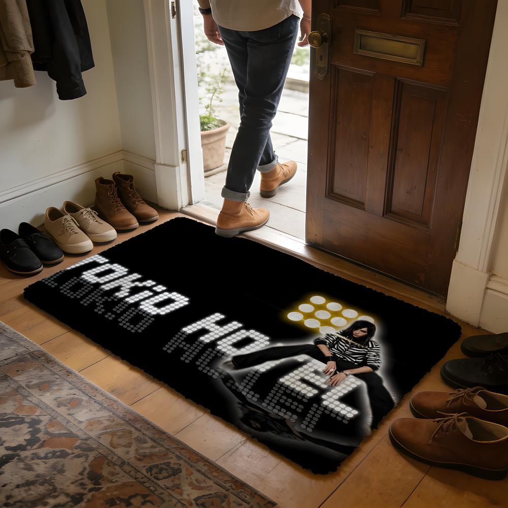 Tom KKaulitz TTokio HHotel Band Floor Mat Soft Flannel Absorbent Mat Non-Slip Rug Home Bedroom Bathroom