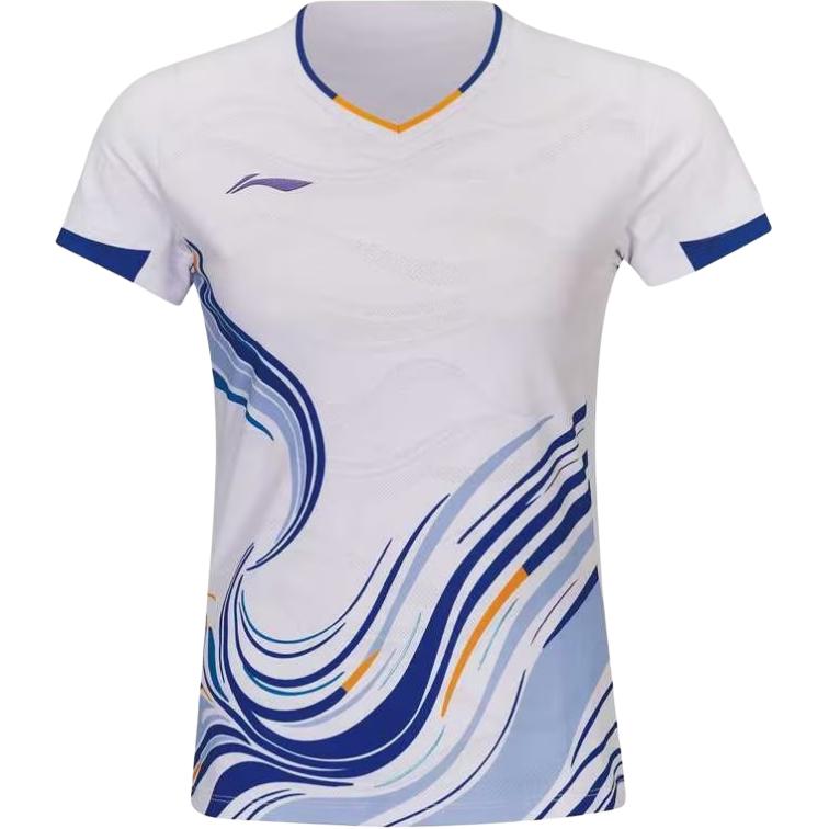 Li Ning Badminton Competition Collection Badminton Jersey Women s White AAYW044-2 2XL
