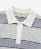 COVERNAT Striped Collar Knit Ash Blue