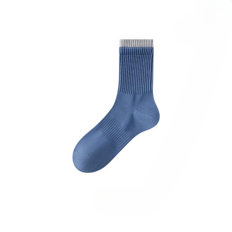 Men's Autumn Leisure Tea Tree Essential Oil Moisturizing Cotton Anti Pilling Boneless Tube Socks