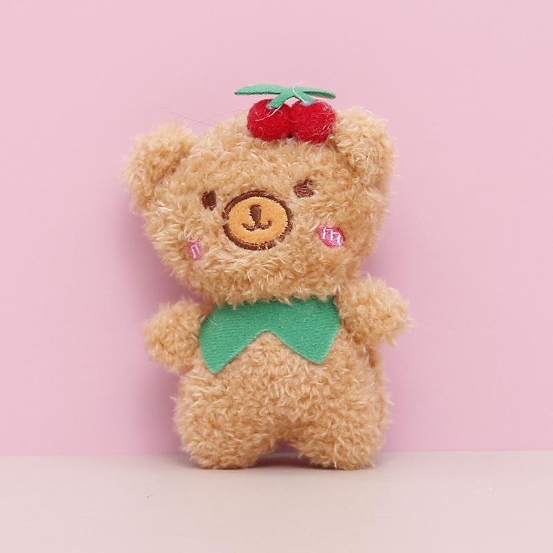 Plush Teddy Bear Keychain Pendant - Wedding Toss or Claw Machine Doll Gift