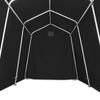Garage tente moto MG1 PVC 550 g noir 1,6 x 2,5 x 1,95 m - structure acier galvanisé Ø32 mm