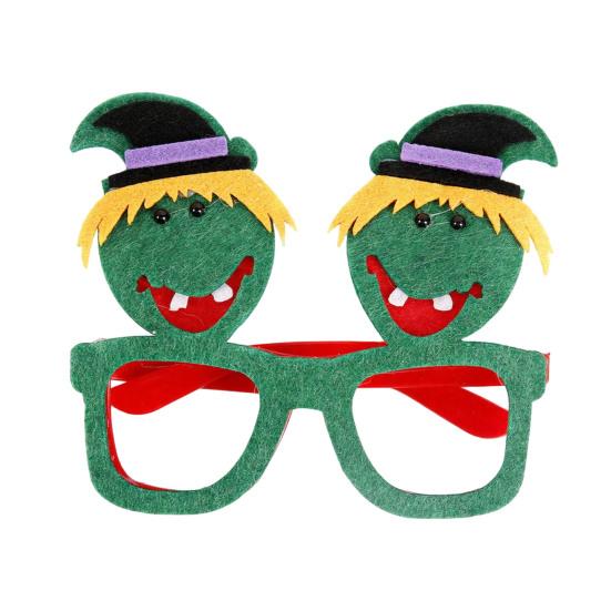 Durable Lightweight Festive Frames Halloween Pumpkin Glasses, Funny Eyewear for Kids Adults, Spooky Party Cute Ghost Eyeglass Photo Booth Props, Trick