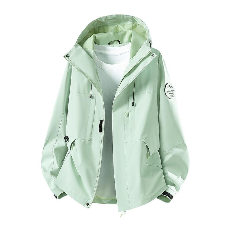 

Spring/Autumn Outdoor Couple s Windbreaker – Windproof, Waterproof, Durable, Hooded Jacket for Men & Women S